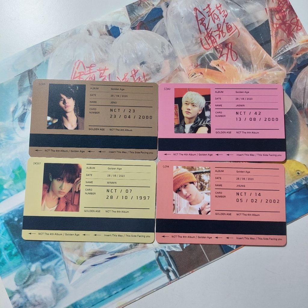 ID CARD JENO JAEMIN WINWIN JISUNG NCT GOLDEN AGE COLLECTING