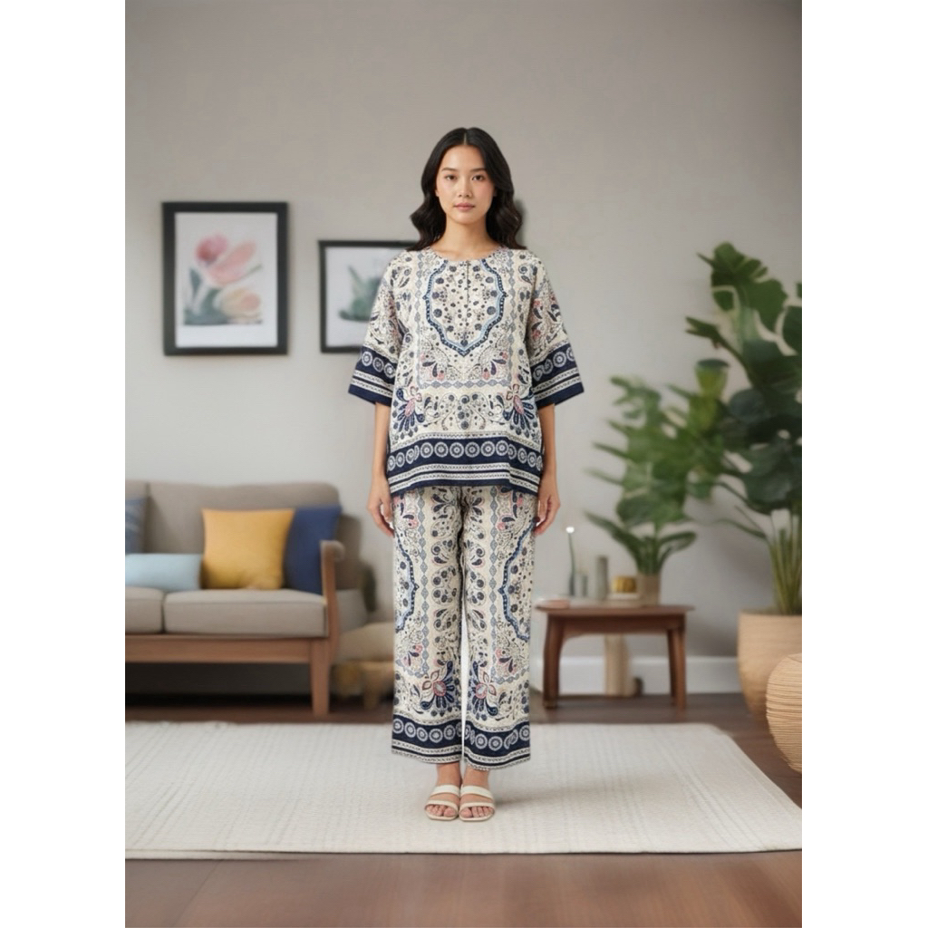 One Set Kekinian vintage Premium Rayon Viscose