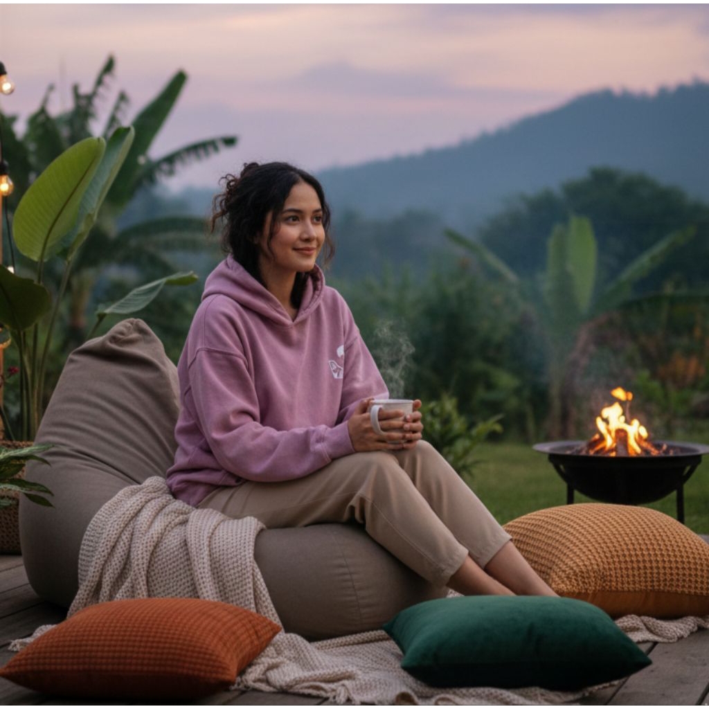 Hoodie ZARA  - Pink Mauve "Catch A Wave" Boxy Fit ,size M(second)