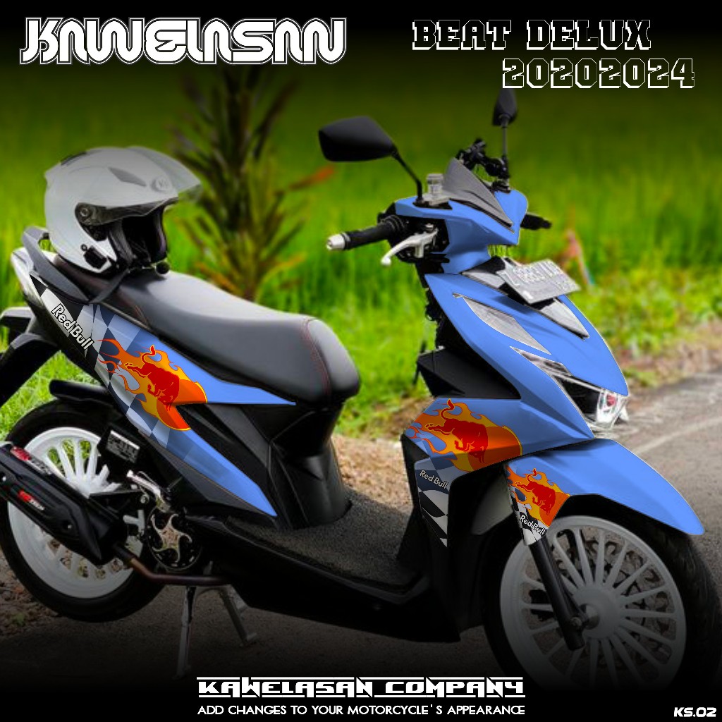 (COD) TERBARU Decal Sticker Full Body Beat DELUXE beat STREET Tahun 2020 2021 2022 2023 Sticker Full
