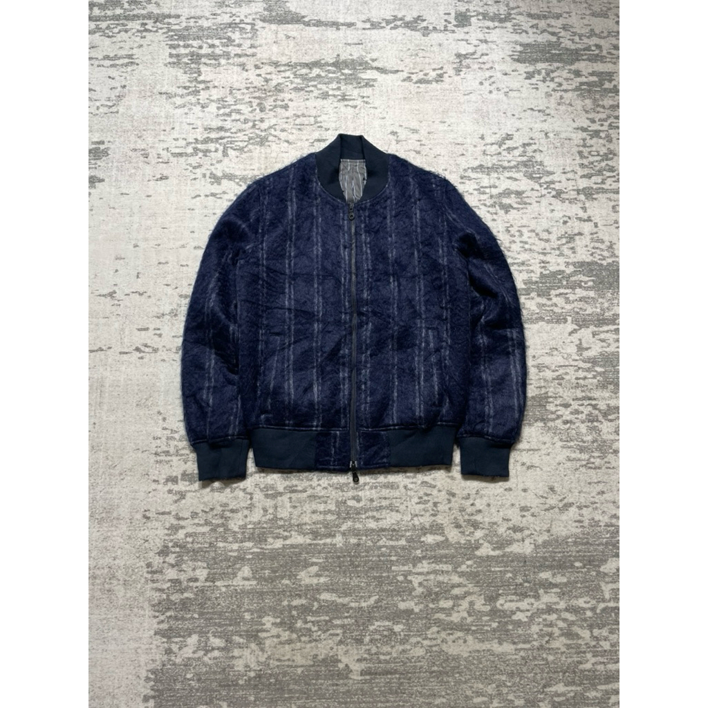 Comme Ca commune double zip mohair jacket