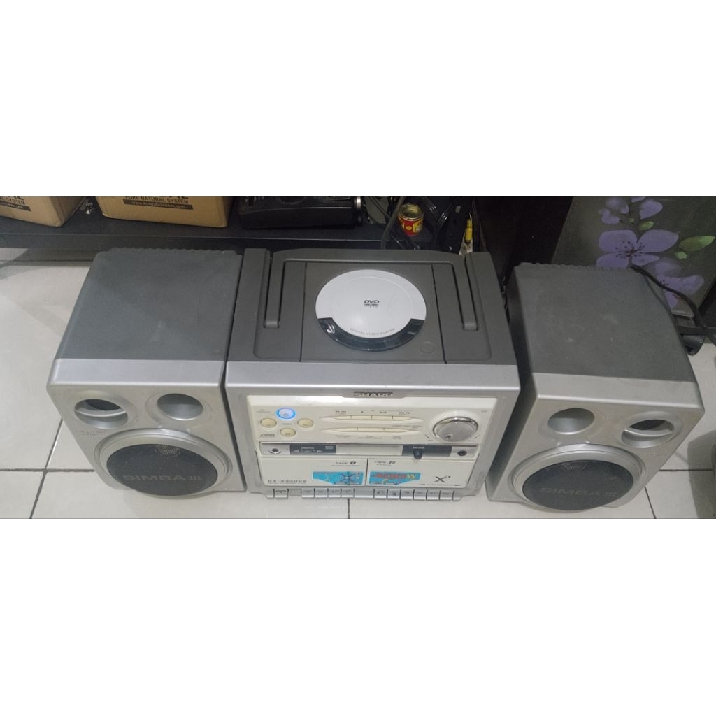 Radio Tape Compo Sharp DVD + remote