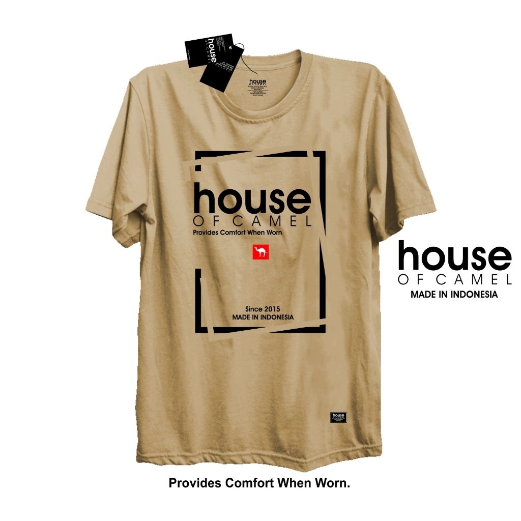 Kaos Distro Original Pria Wanita (Unisex) | HOC-0009 | By. HOUSE OF CAMEL