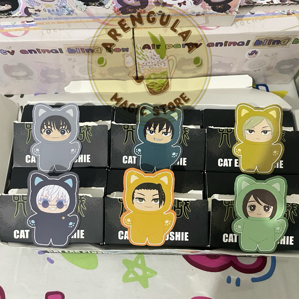 [READY STOCK] BLIND BOX JUJUTSU KAISEN JJK CAT EAR PLUSHIE OFFICIAL TOP TOY SEALED GOJO GETO NANAMI 