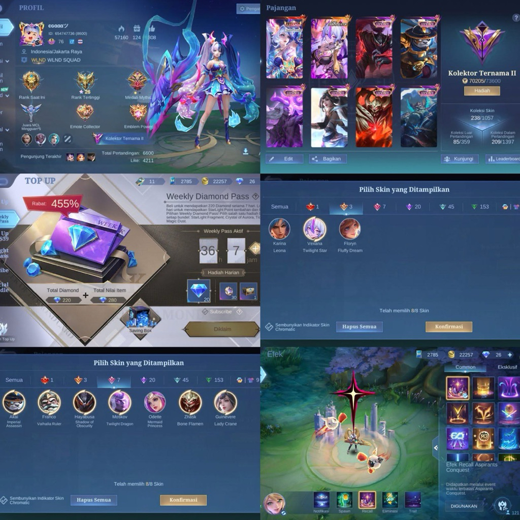 Akun gg MLBB Sultan murah garansi