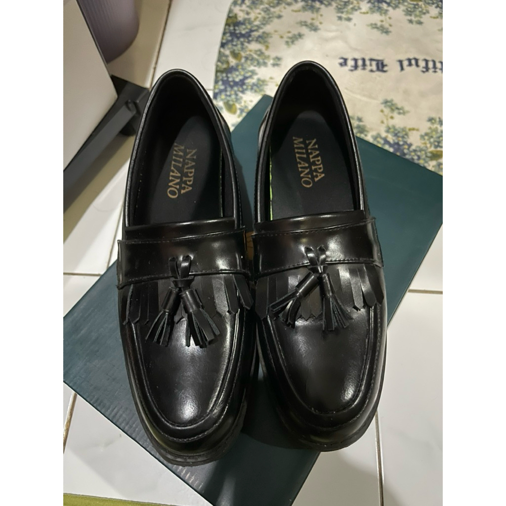 Nappa Milano Pam Tassel Black second mulus - 40