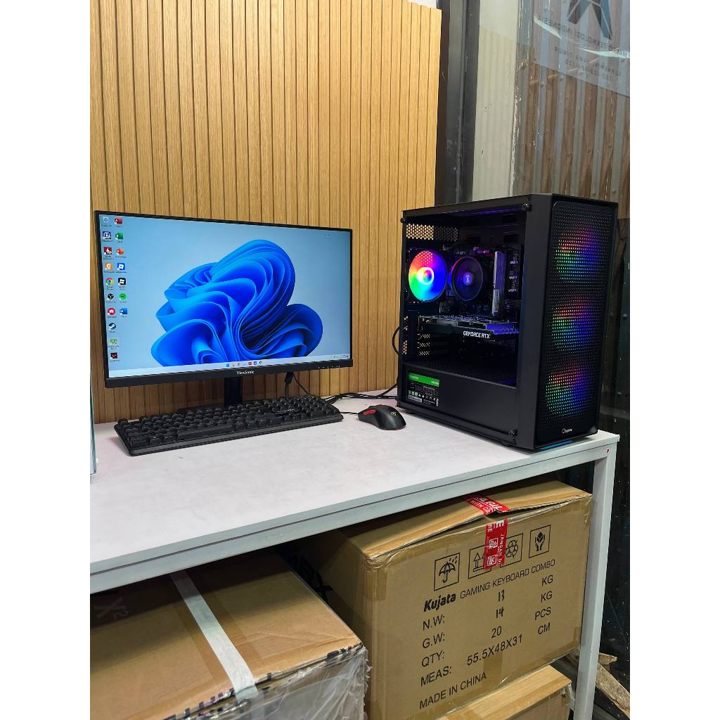 PC Gaming Ryzen 5 5500 RX 6700 XT 12GB RAM 16GB DDR4 SSD 128GB HDD 1TB
