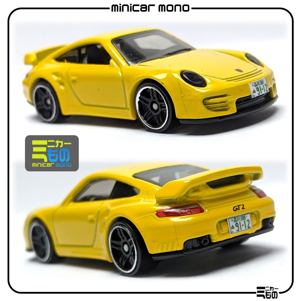 Hot Wheels Loose - Porsche 911 GT2 (Yellow - Giftpack)
