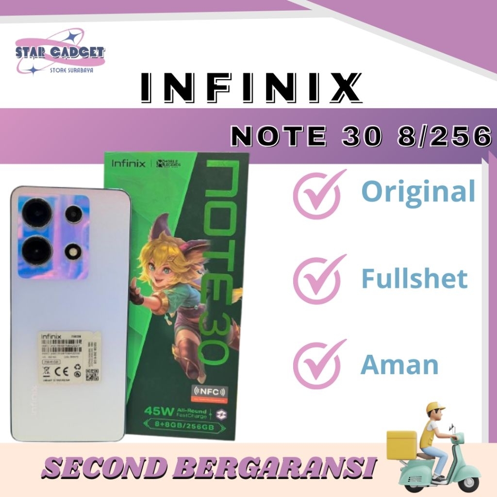 INFINIX NOTE 30 8/256 second bekas