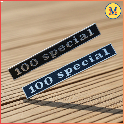 Logo Emblem Vespa Special Smallframe | Aksesoris Vespa Klasik Aluminium