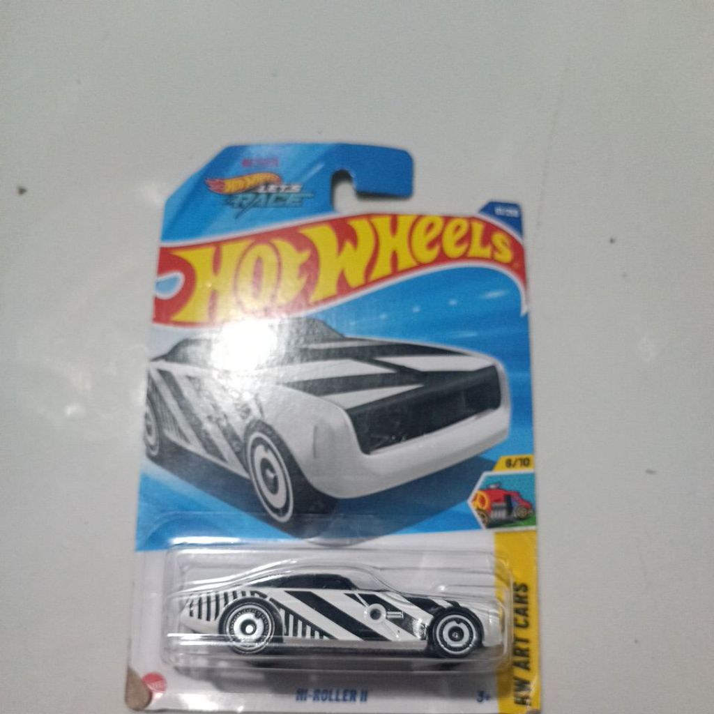 hotwheels hi roller ii putih hitam