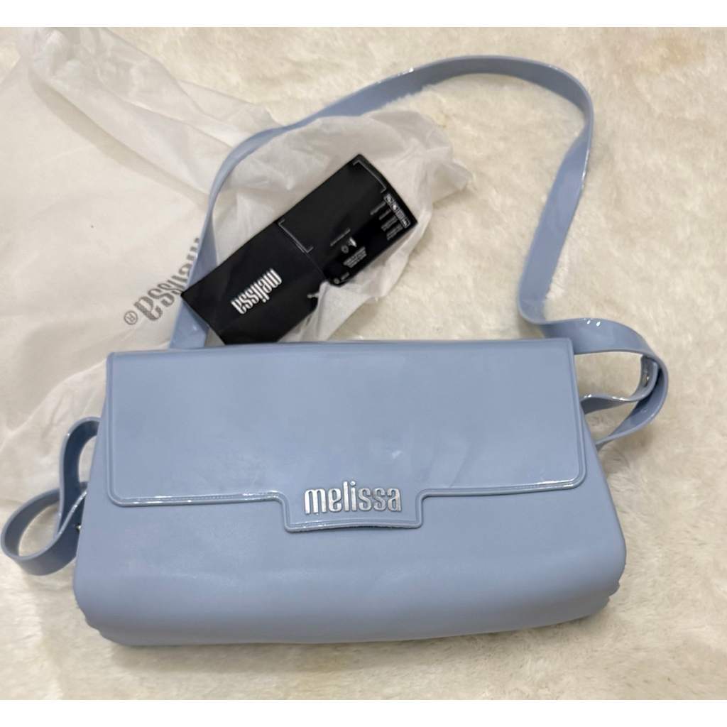 SALE CUCI GUDANG DEFCT MELISSA PURE Bag Blue Shoulder / Sling Jelly Bag