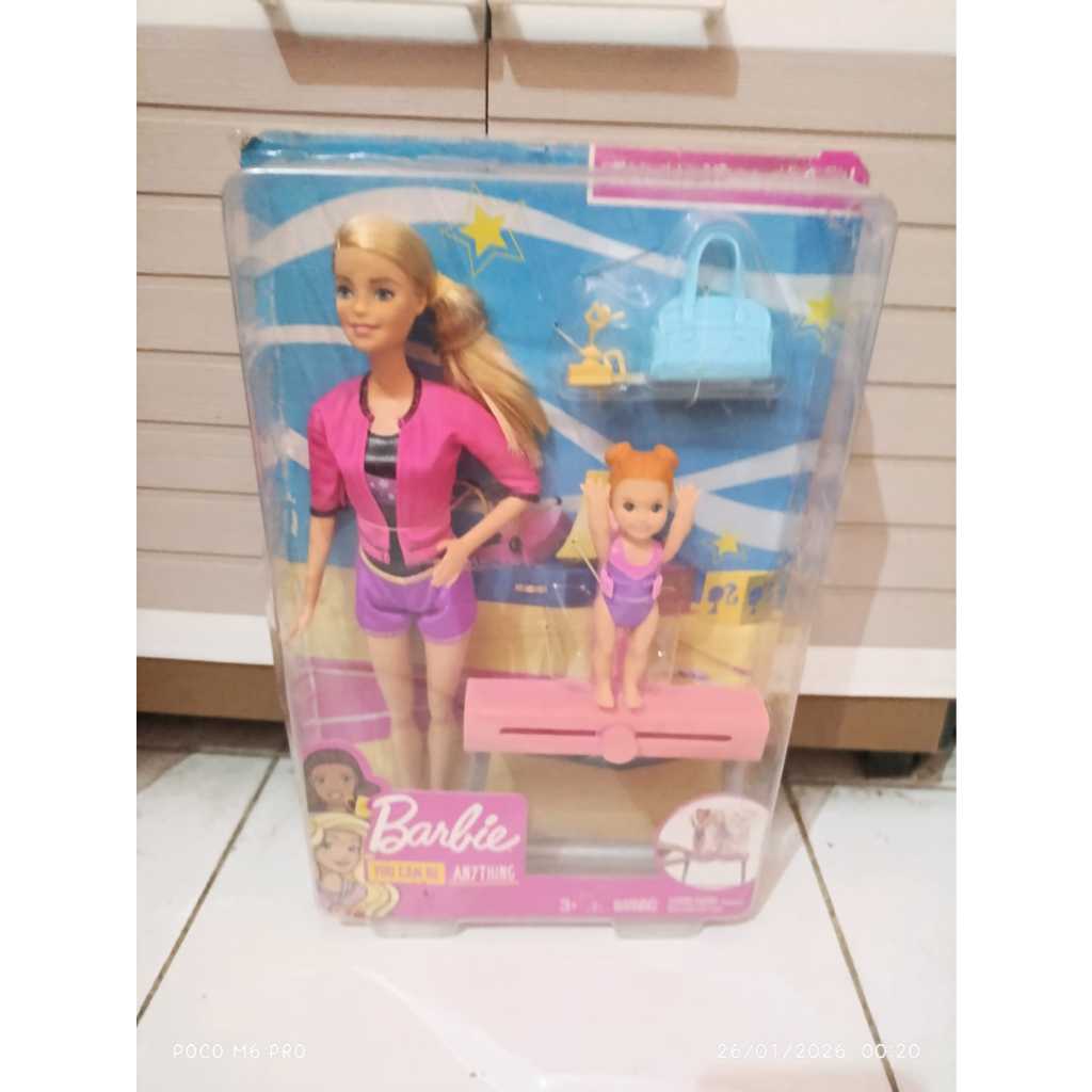 Barbie Coach Ice Skating dan Gymnastics Playset Barbie You Can Be Anything mainan anak perempuan had