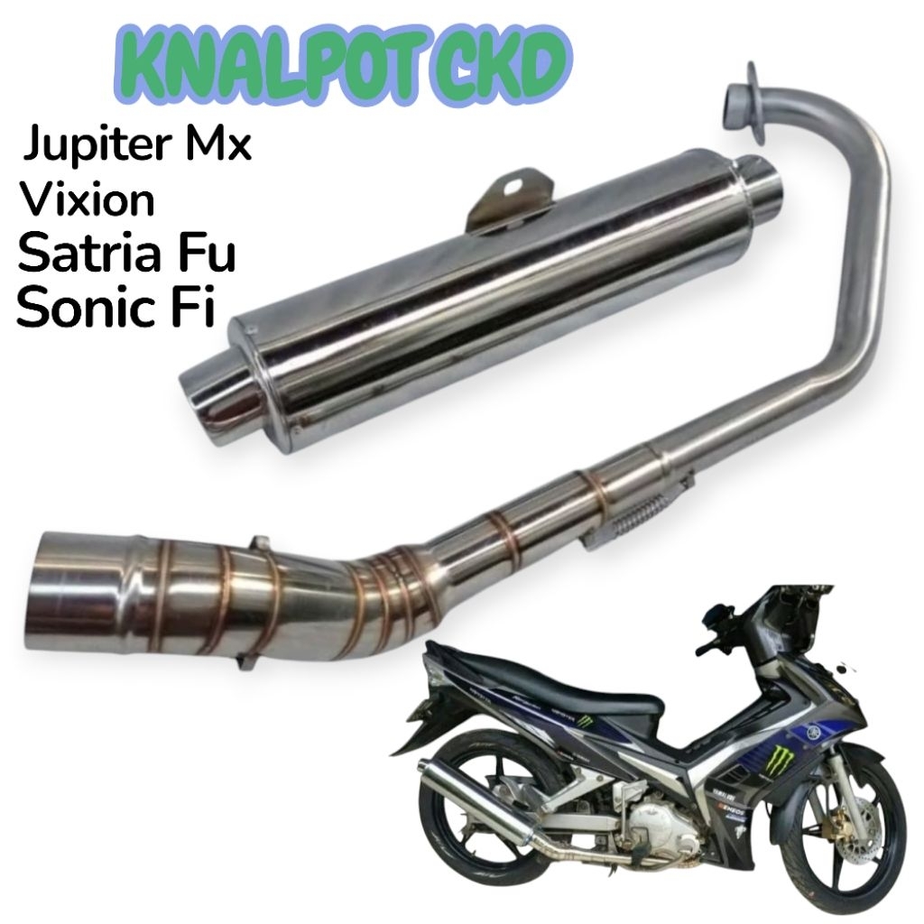 KNALPOT CKD STANDAR VIXION OLD KNALPOT RACING CKD JUPITER MX SATRIA FU VIXION KNALPOT CKD STANDAR VI