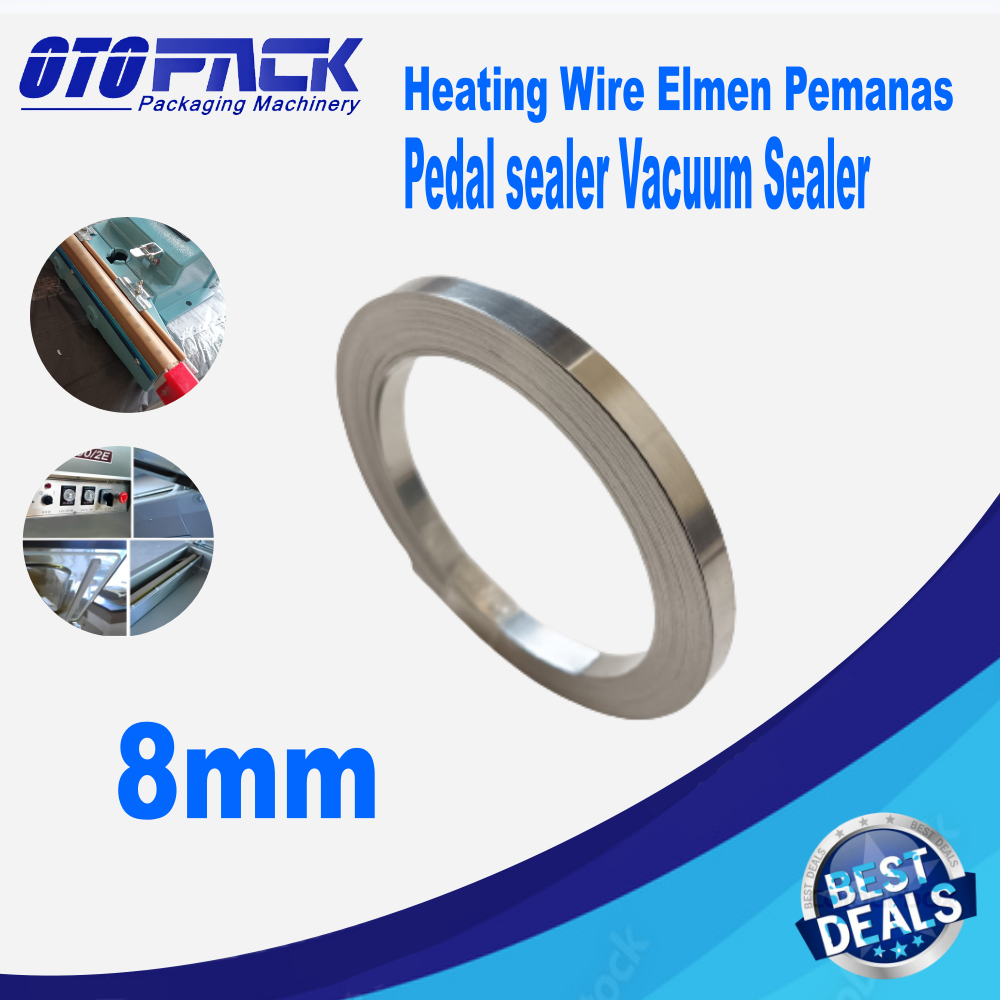 8mm Heating Wire Elmen Pemanas Pedal sealer Vacuum Sealer Plat kawat