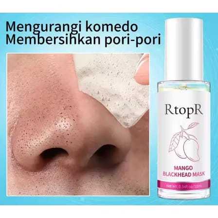 RtopR Blackhead Mask & Paper Pengangkat Komedo Hidung | Pembersih Pori | Remover Komedo 10ml