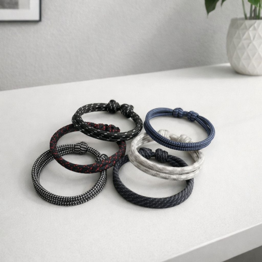 gelang tali simple slide/gelang tali pria wanita