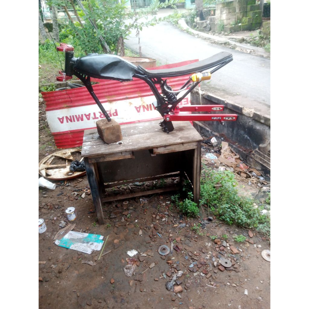 frame/rangka herex PNP yamaho.rangka jok tengki.