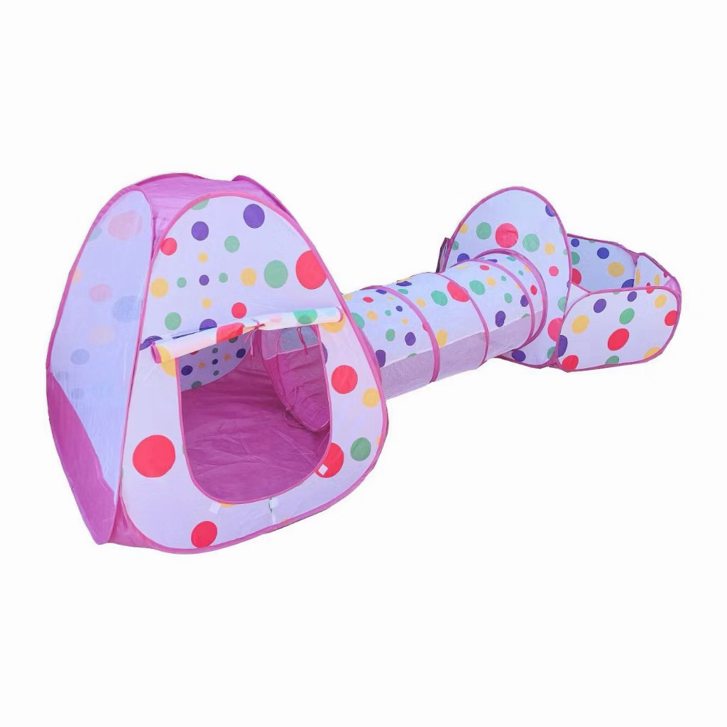 Tenda terowongan anak 4 in 1 preloved mainan tent bola