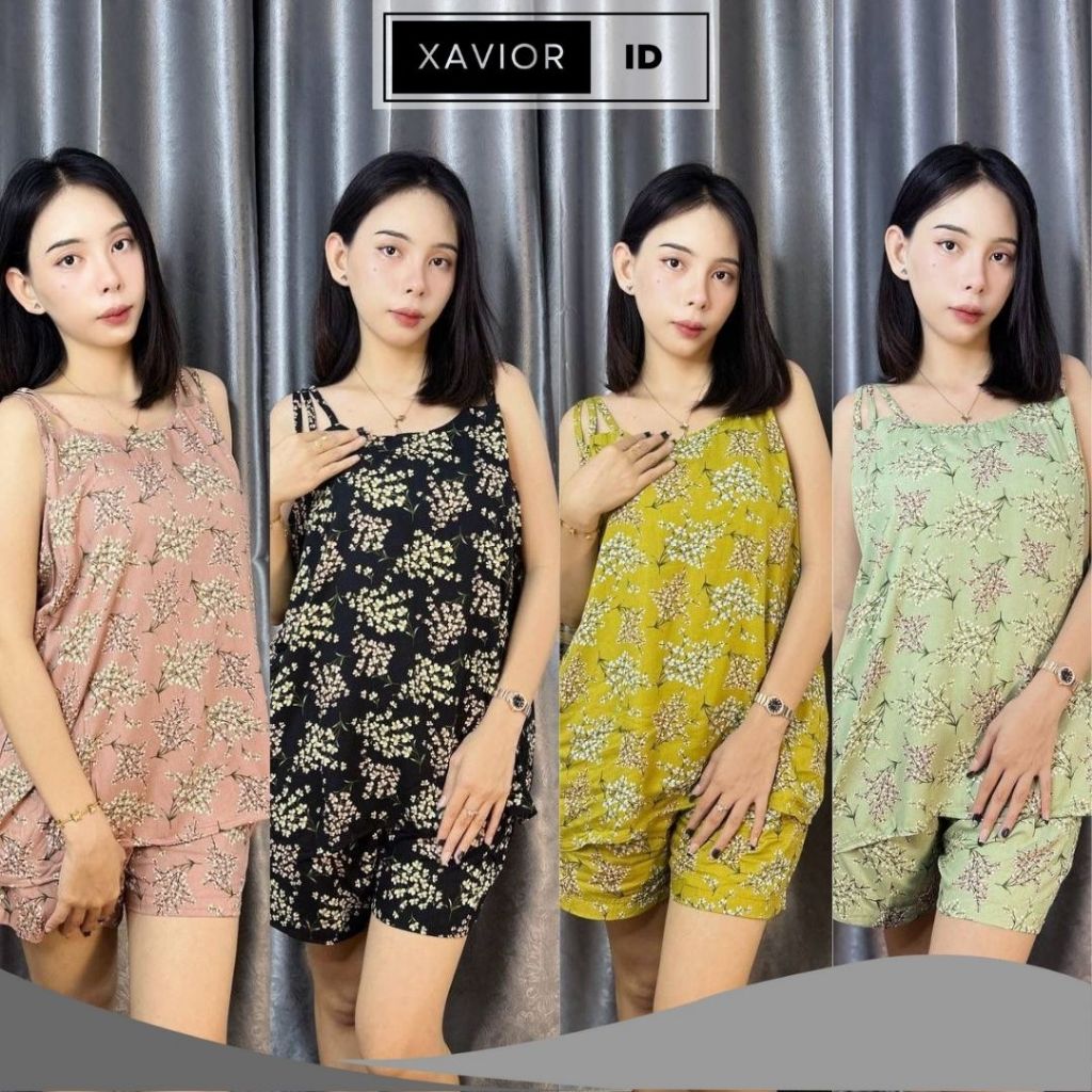 Baju Tidur Agnes BY Tessa 249-248 / Piyama wanita celana pendek