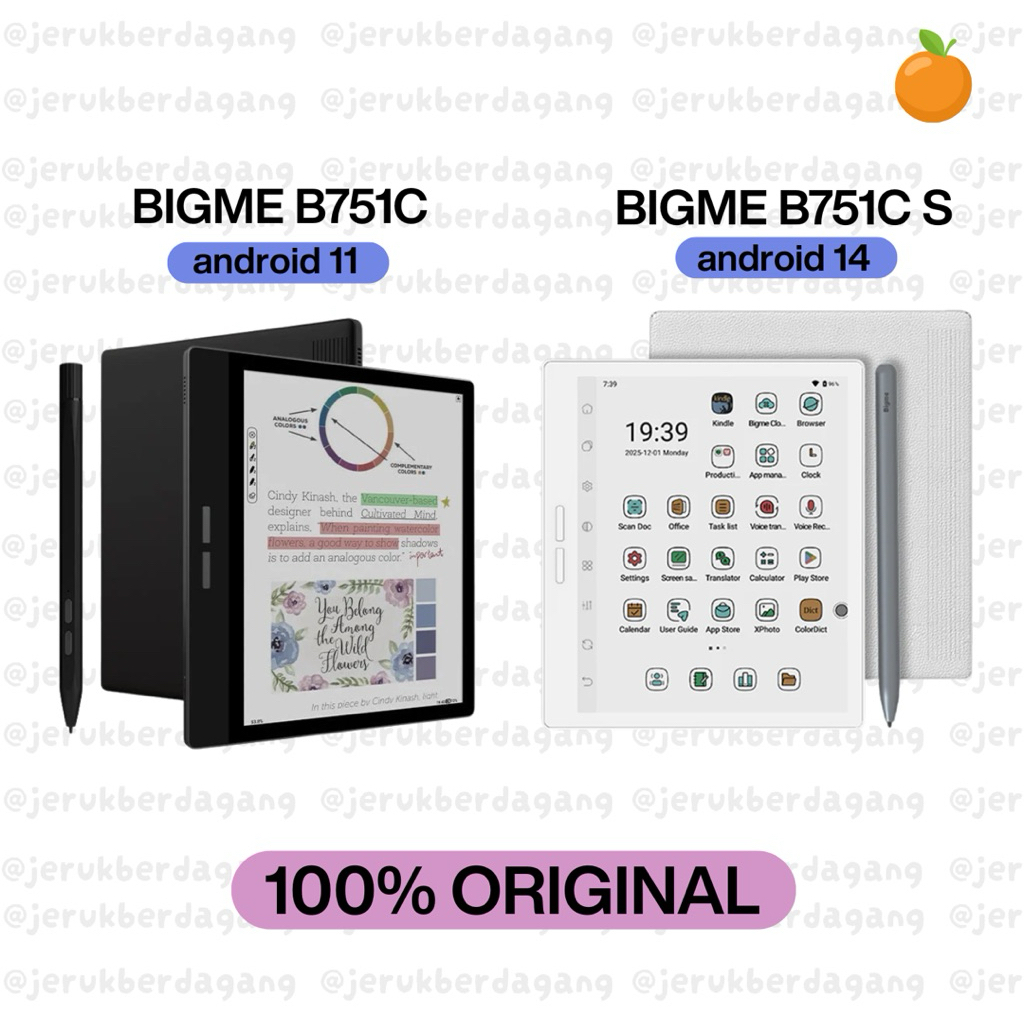 Bigme B751C E-Ink Color Ebook Reader