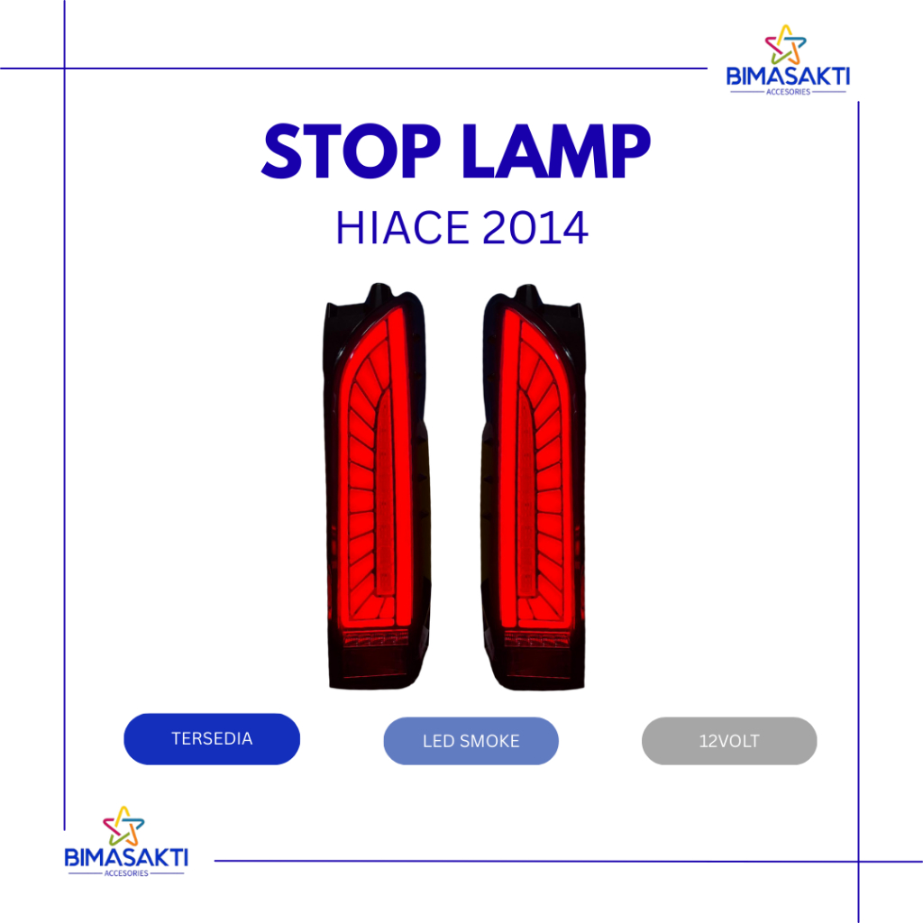 STOP LAMP HIACE 2014 / LAMPU BELAKANG / MOBIL HIACE / Toyota Stoplamp Hi Ace 2012 2013 2014 2015 201