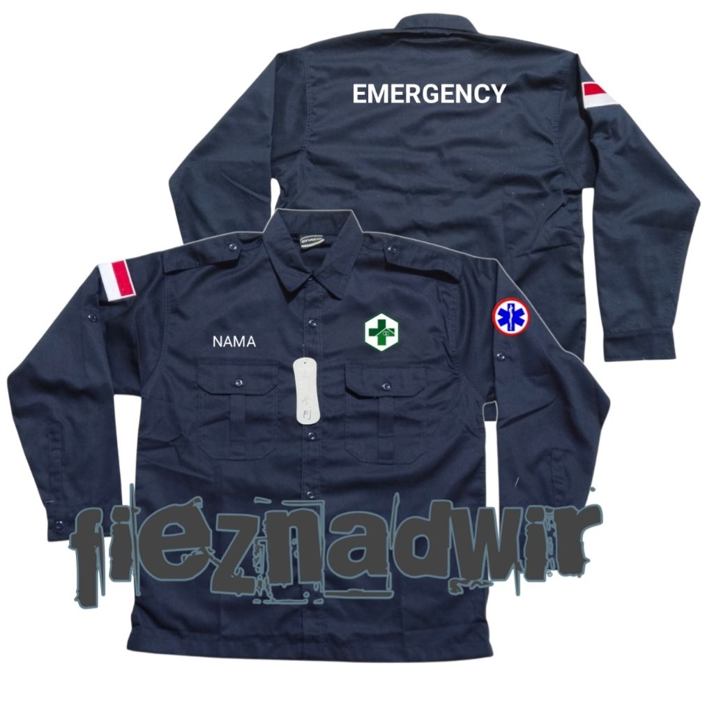 kemeja driver ambulance kemeja pendek/panjang driver ambulance emergency