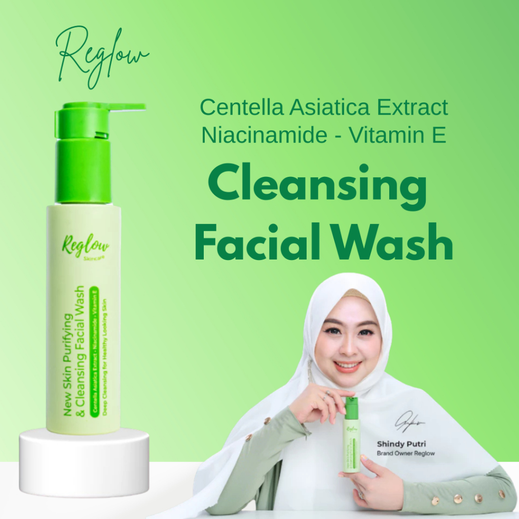 PAKET REGLOW UNTUK KULIT BERJERAWAT acne Reglow Facial Wash Serum cream