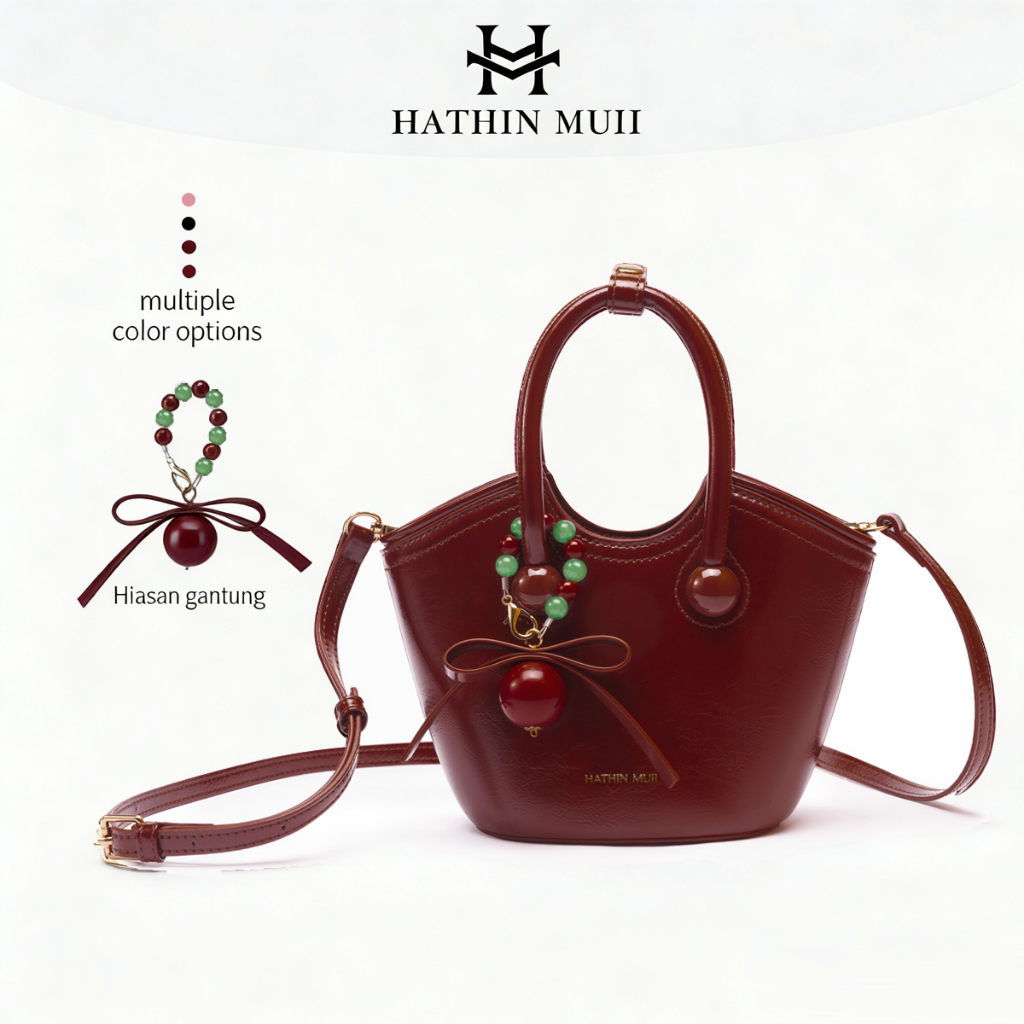 HMU5029 - HathinMuii - [Cherry bag] Tas Tangan Wanita Tas Selempang Wanita Cute Hand Bag