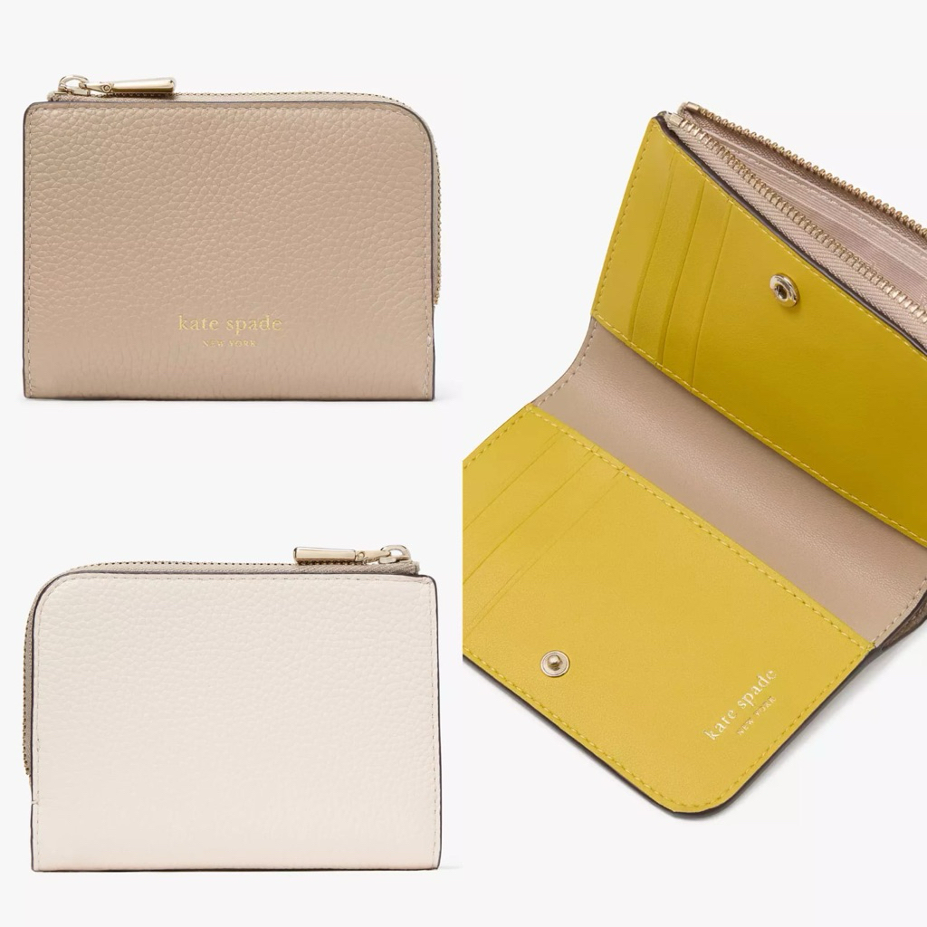 Ava Colorblock Zip bifold Wallet New Butik