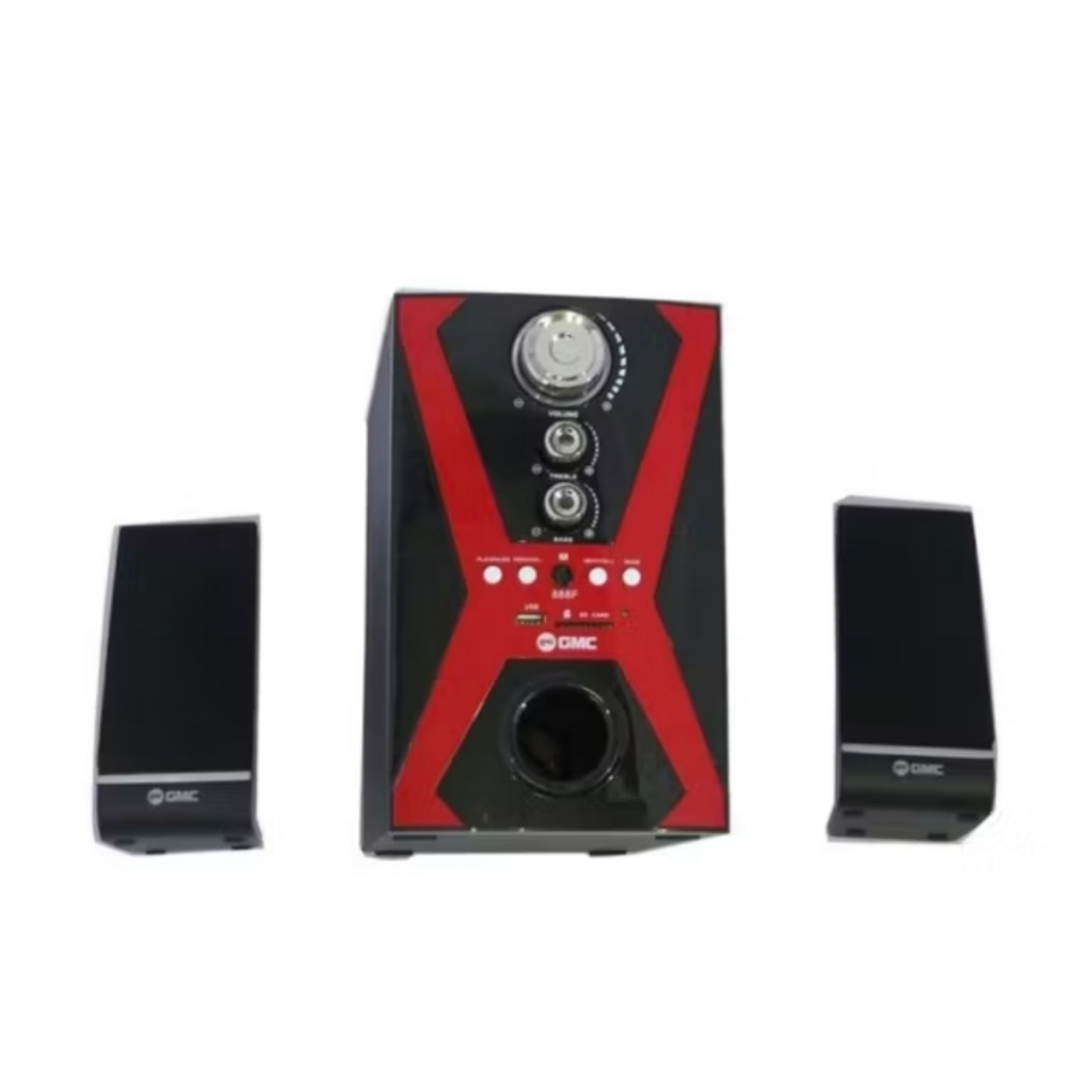 SPEAKER GMC 888E warna merah hitam