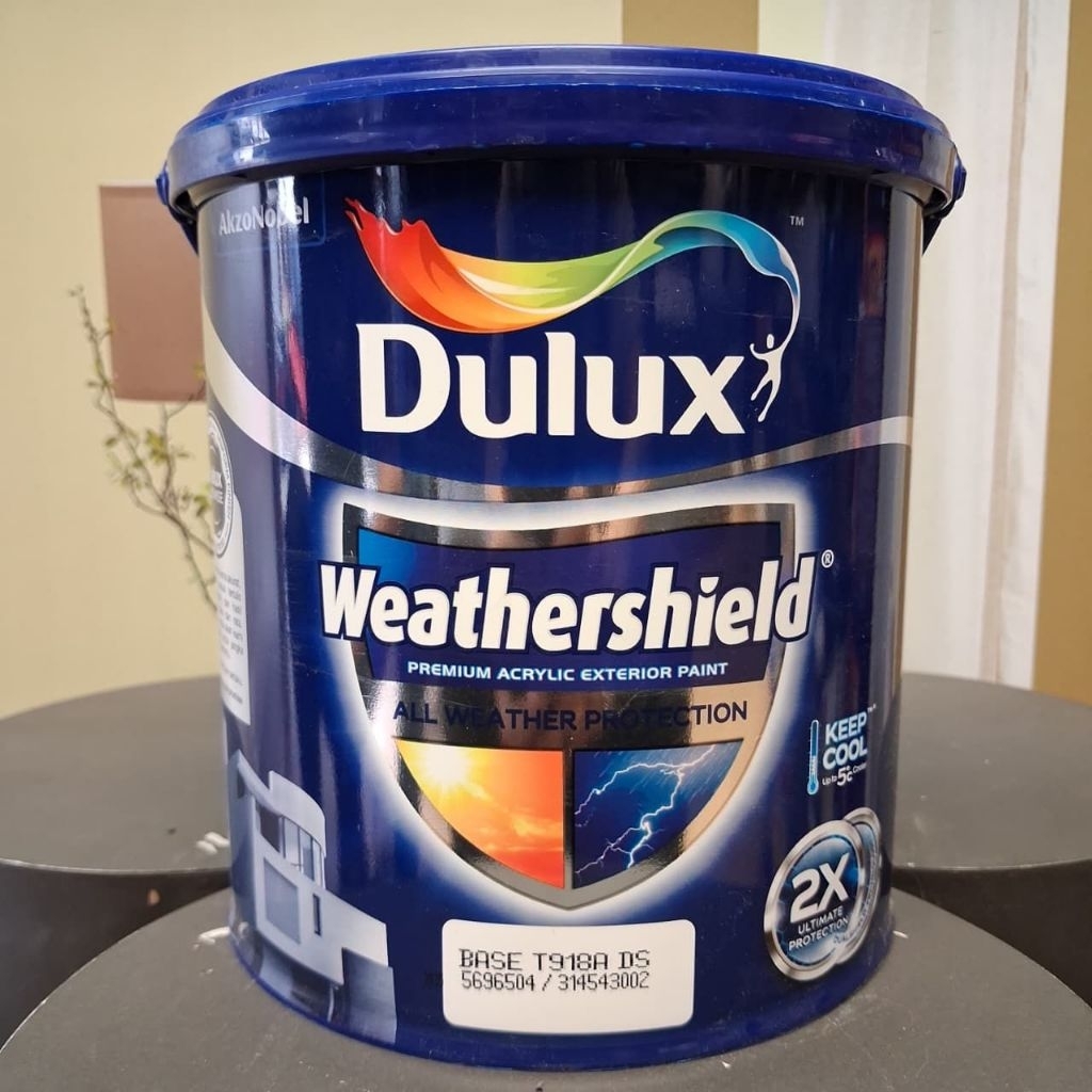 DULUX WEATHERSHIELD 20LTR/CAT TEMBOK LUAR/CAT TEMBOK EXTERIOR