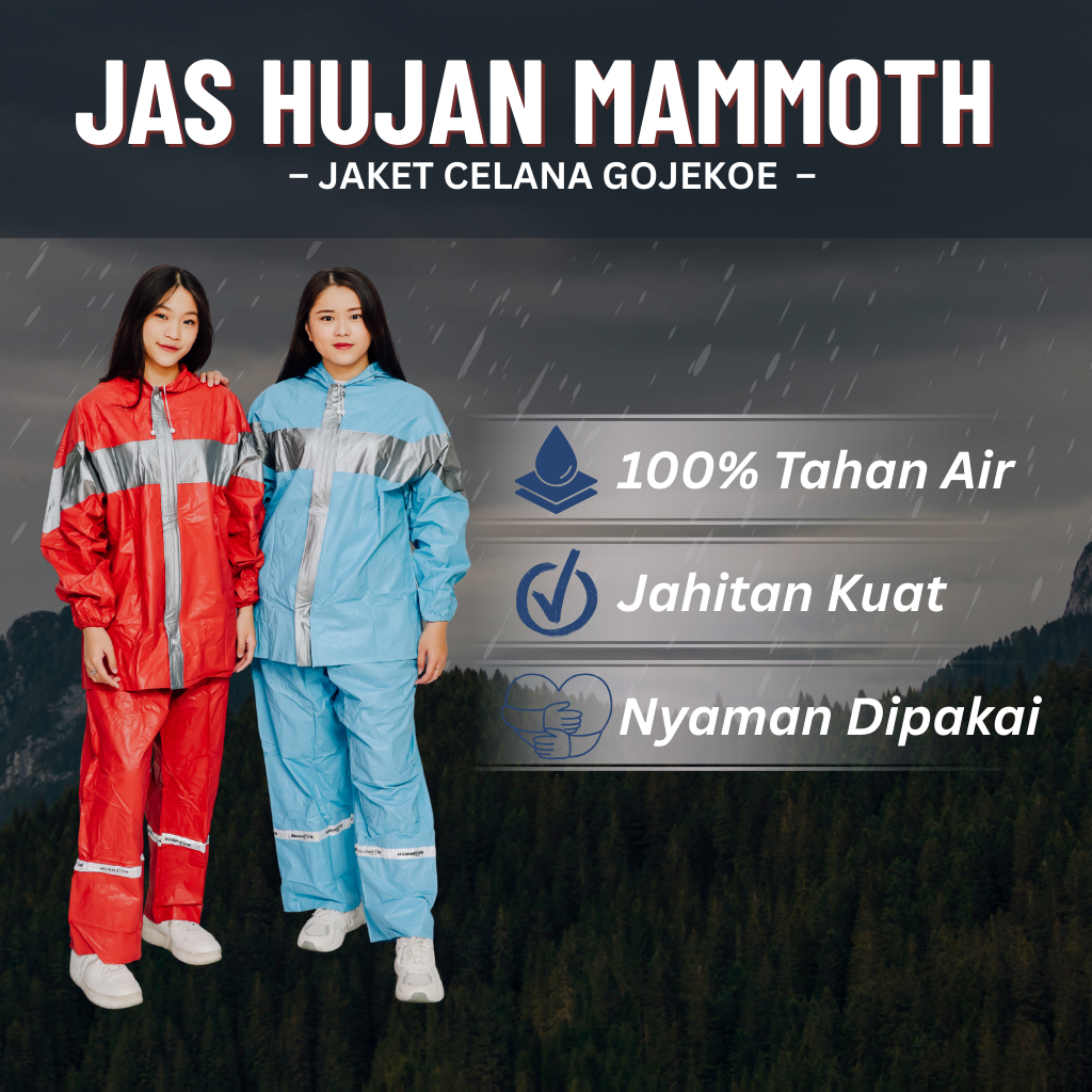 Jas Hujan Setelan Gojekoe Mammoth