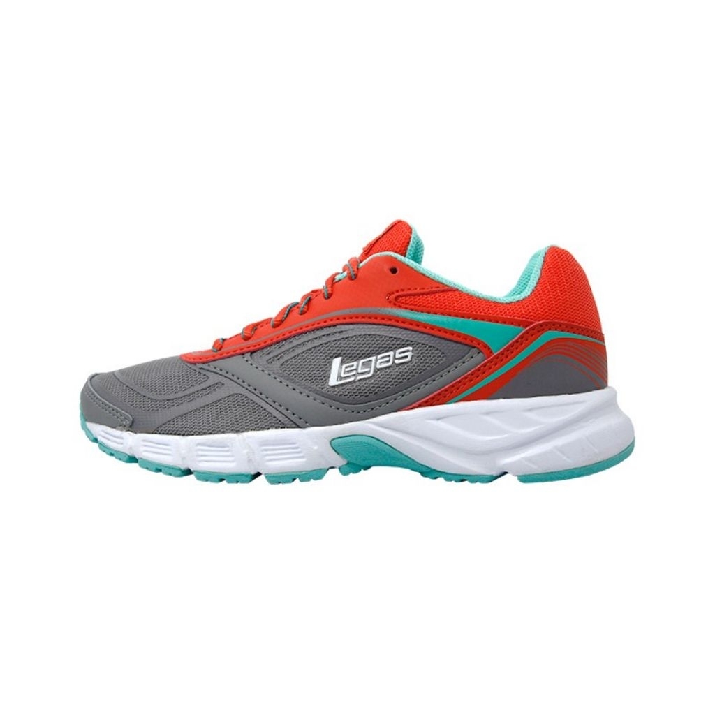 Sepatu League Legas Abu Oren Evade 2 La W Running Shoes Cewe Olahraga Wanita Original