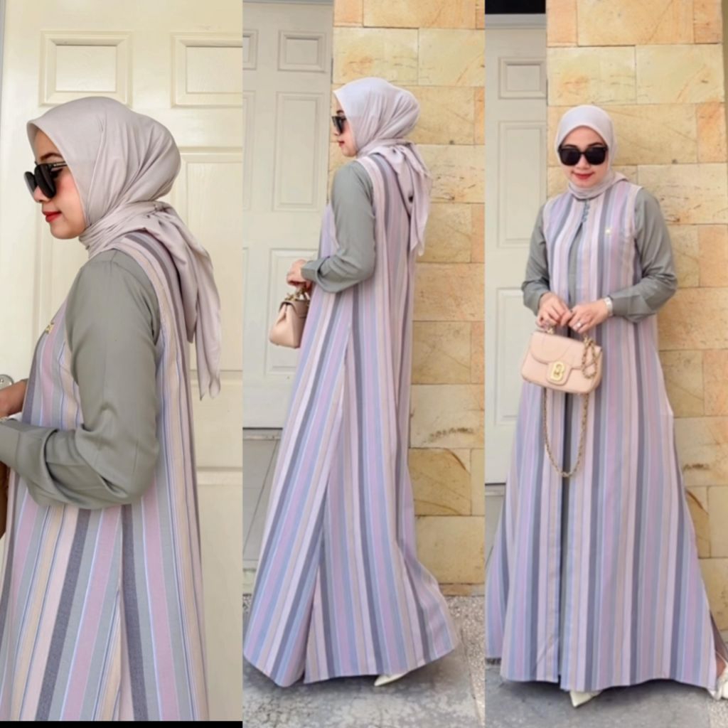 dress dimara original set iner outer//dress katun triset//dress kekinian//dress 2026