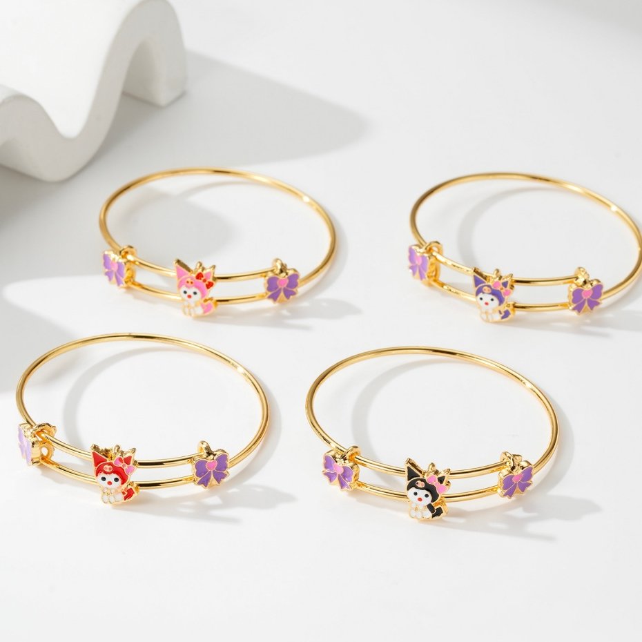 Hyl Jewelry 831B Gelang Anak Titanium Bangle Segar Bracelet Terbaru Perempuan Emas Bayi Muda Asli La