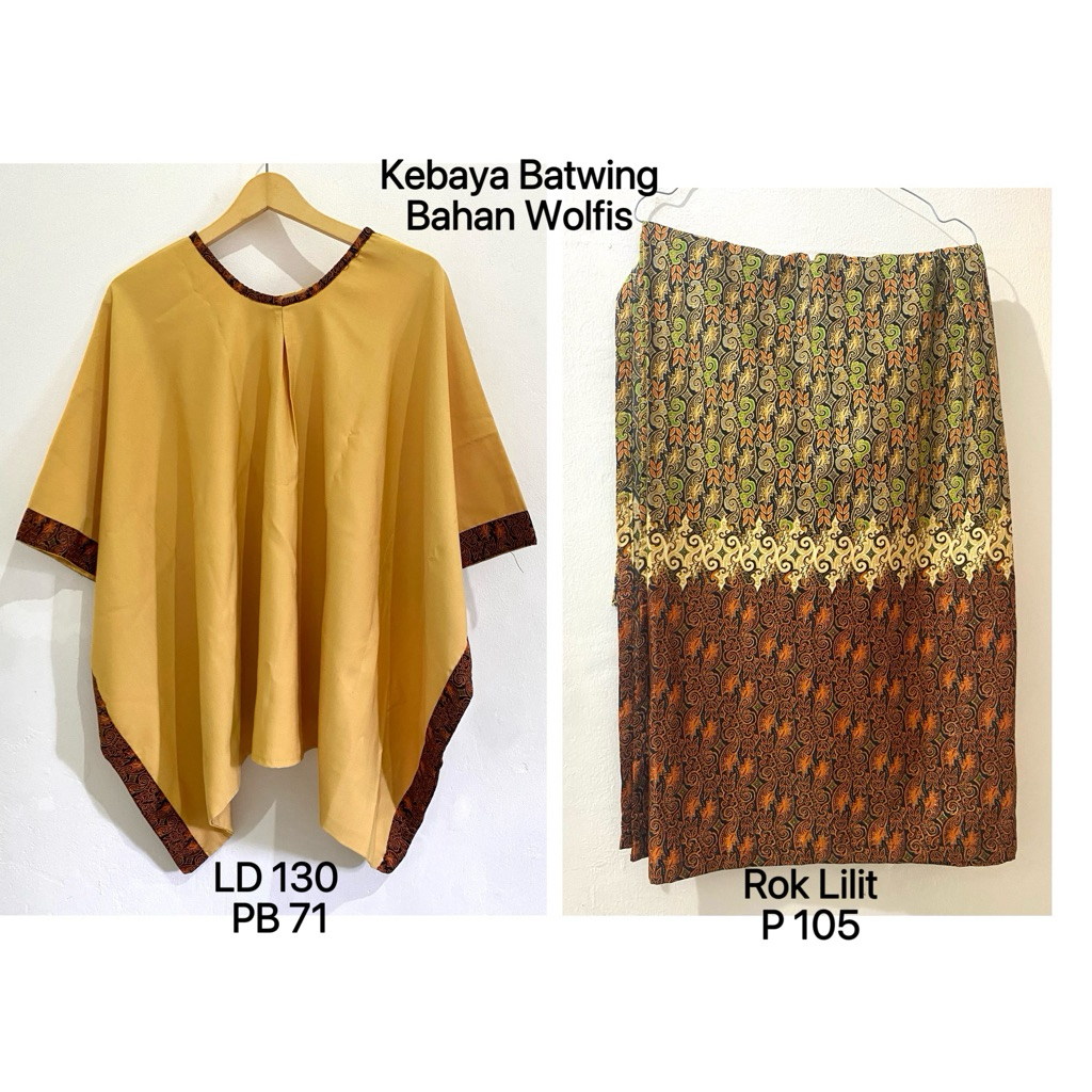 Kebaya Batwing Mustard