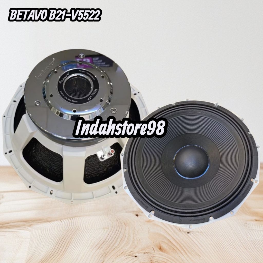 Speaker 18 inch Betavo B18V5522 Putih Coil 5.5 inch Original Sub 18 Betavo B18-V5522