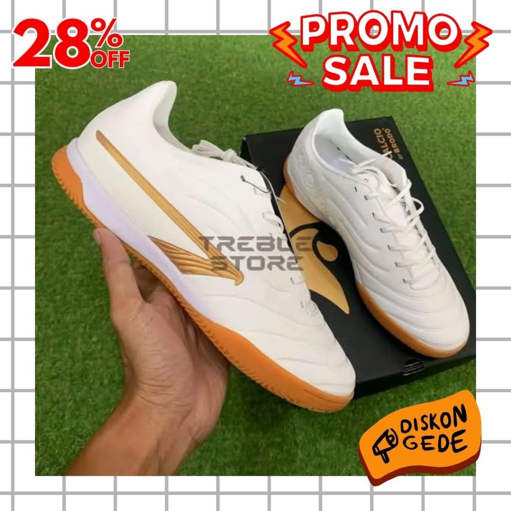 PROMO SEPATU FUTSAL ORIGINAL BRODO MEZZALA STRIKE FUTSAL DISKON