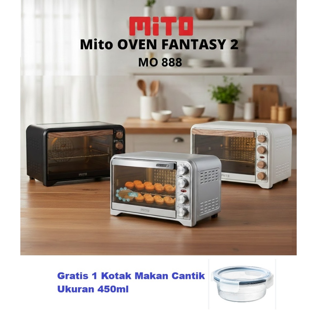 Mito Oven Listrik Low Watt MO 888 Fantasy 33L - MO888