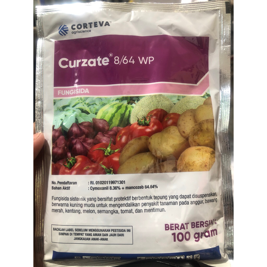 Fungisida Sistemik & Kontak Curzate 100Gr Kentang, Cabai, Tomat, Bawang Merah, dan Padi
