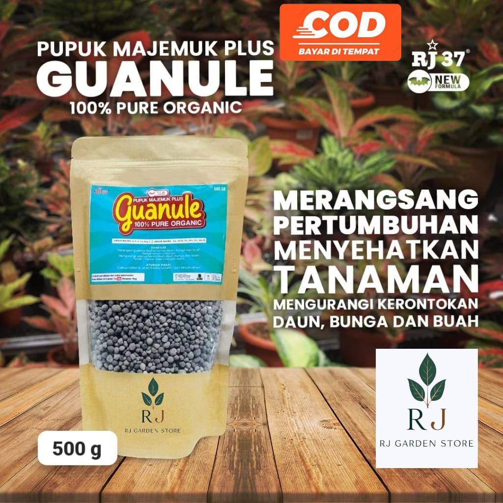 Pupuk RJ 37 GUANULE  Pupuk Organik Guano 500 Gram Pupuk Penyubur Tanah Organik Pupuk Alami