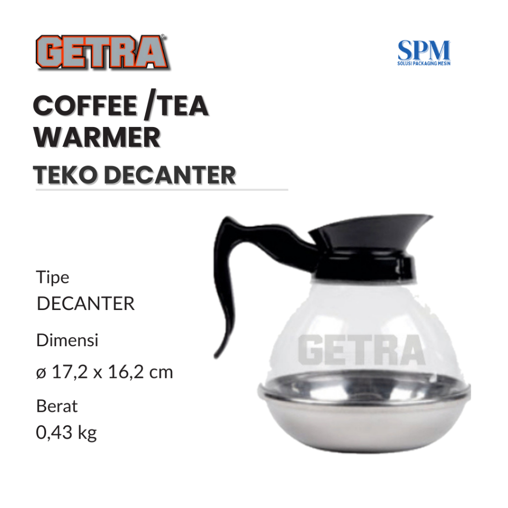 Coffee Tea Decanter Teko Getra / Teko Penghangat Minuman Getra