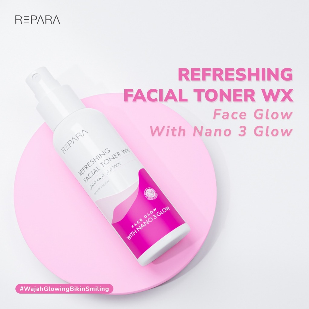 REPARA Refreshing Facial Toner WX, Face Glow with Nano 3 Glow 100ml