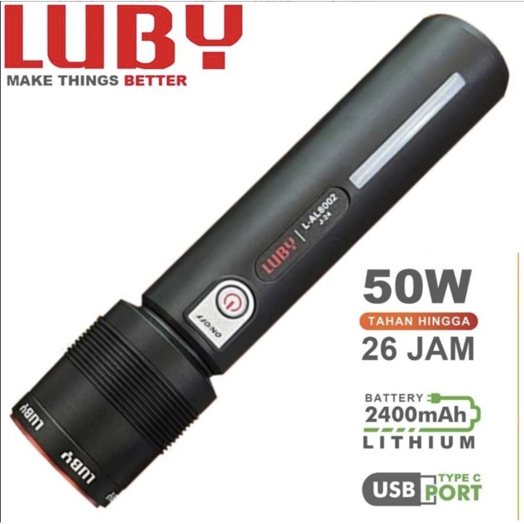 Hand Lamp Luby L-AL8002 LED Rechargeable  Torch 50w / Hand Lamp Luby L-AL 8003 Rechargeable Torch 35