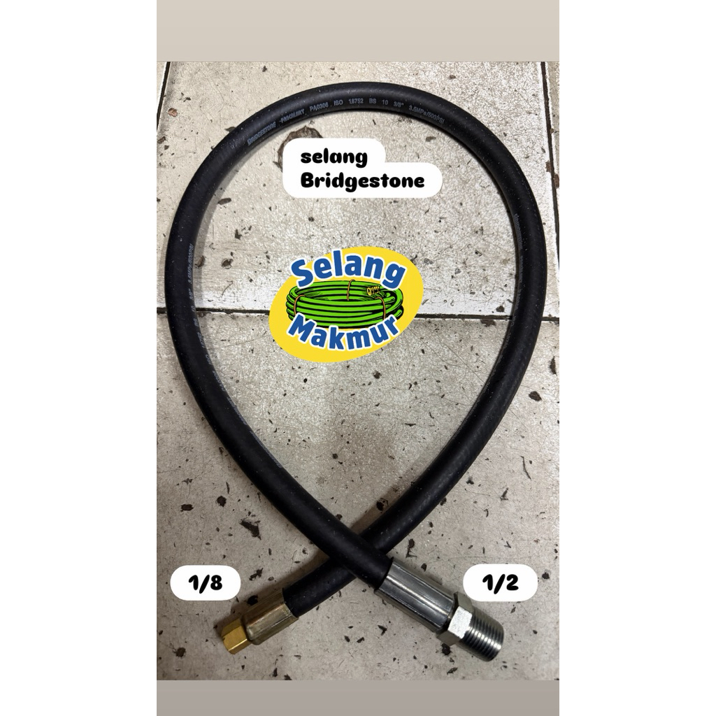 selang bridgestone 1 meter pigtail untuk tabung gas 12kg selang pigtail