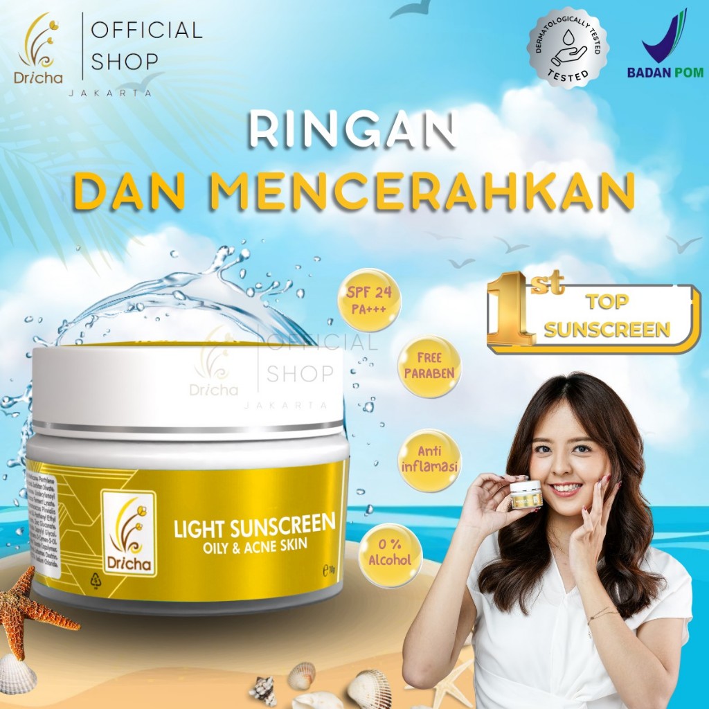 LIGHT SUNSCREEN DRICHA 10G (OILY&ACNE SKIN)