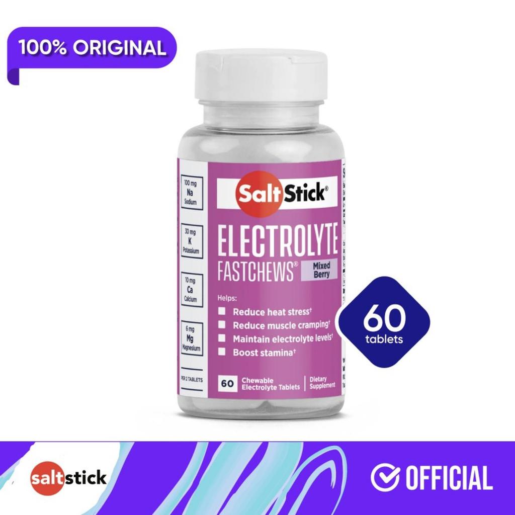 SaltStick Electrolyte FastChews - 60 chewable tablets| Chewable Salt Tablets for Runners, Sports Nut