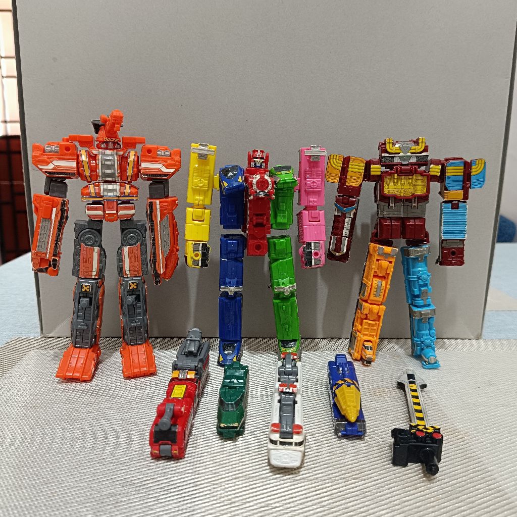 minipla Ressha Sentai Toqger megazord set Toqoh Dieseloh Buildodaioh