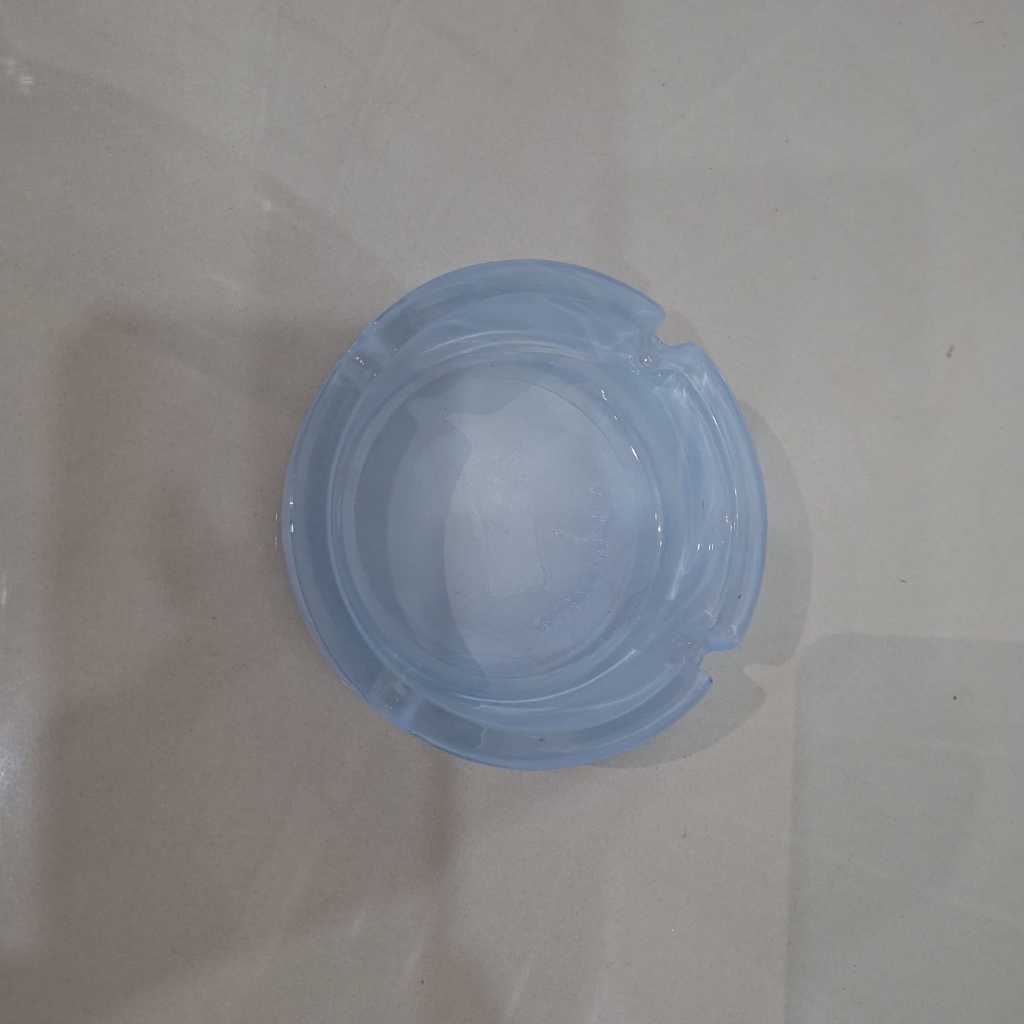 Asbak Kaca Marmer Biru Aesthetic / Ashtray Glass Luxury Ocean / Wadah Puntung Rokok Kaca Unik / Deko
